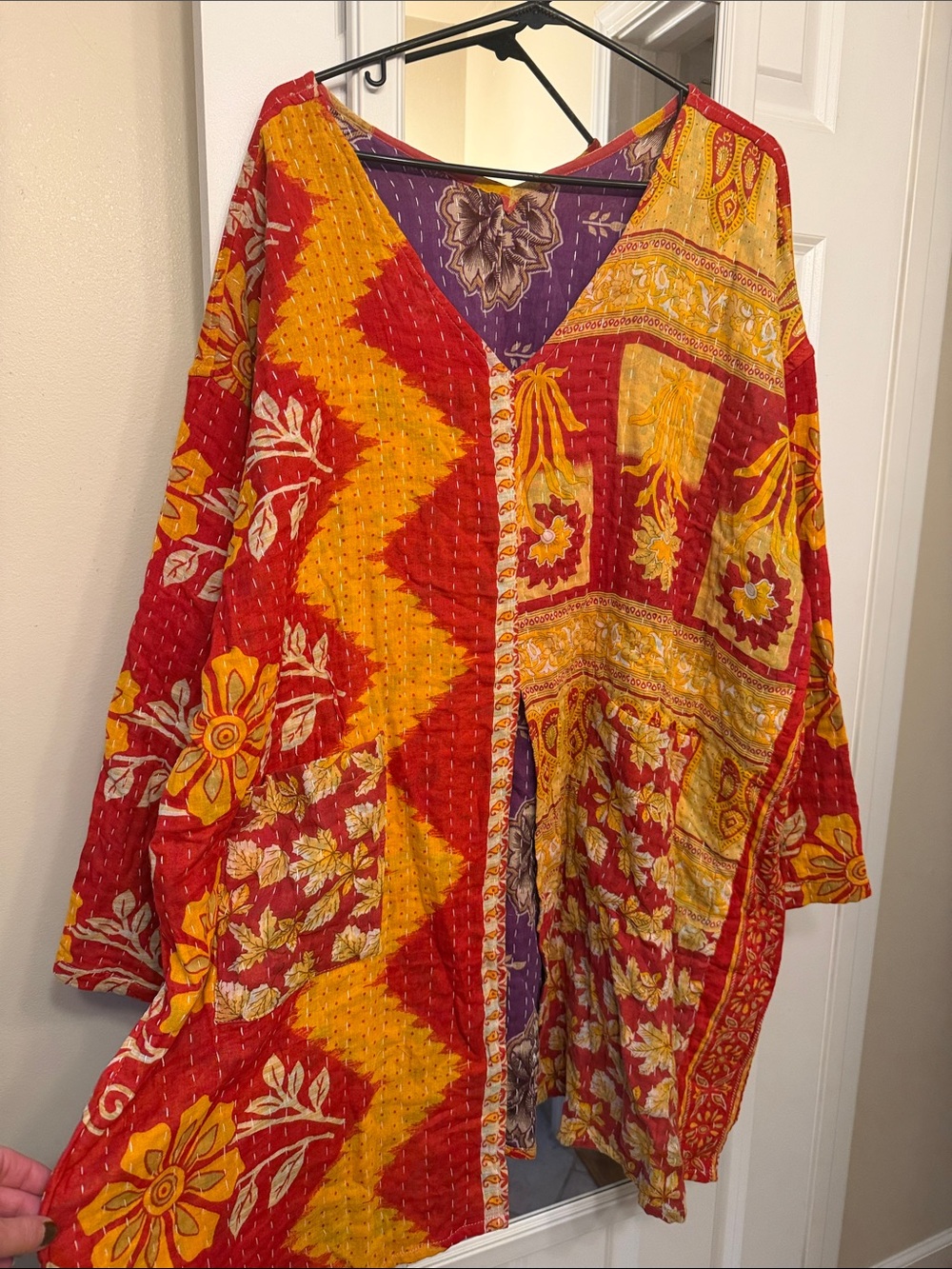 She’s One Oak lightweight reversible Kantha Tunic